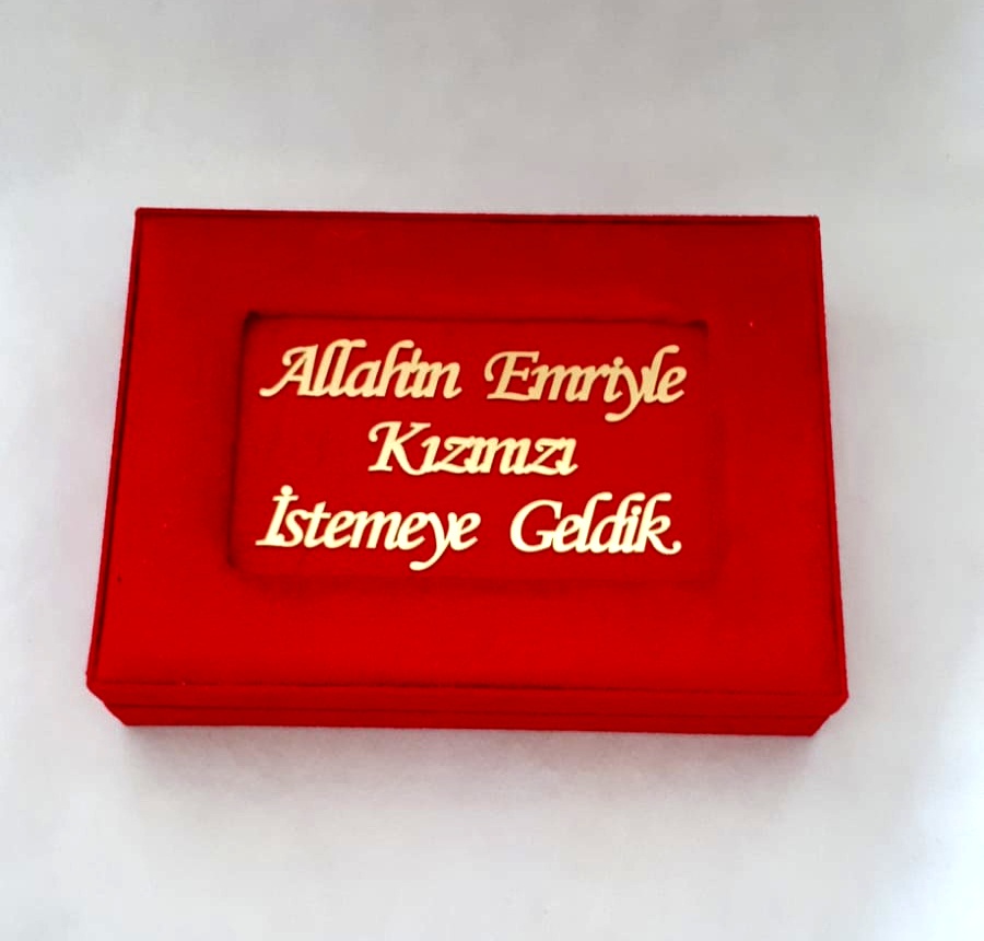 NR 750 GR KIZ İSTEME ÇİKOLATA KUTUSU KIRMIZI