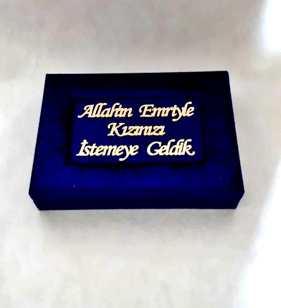 NR 750 GR KIZ İSTEME ÇİKOLATA KUTUSU LACİVERT