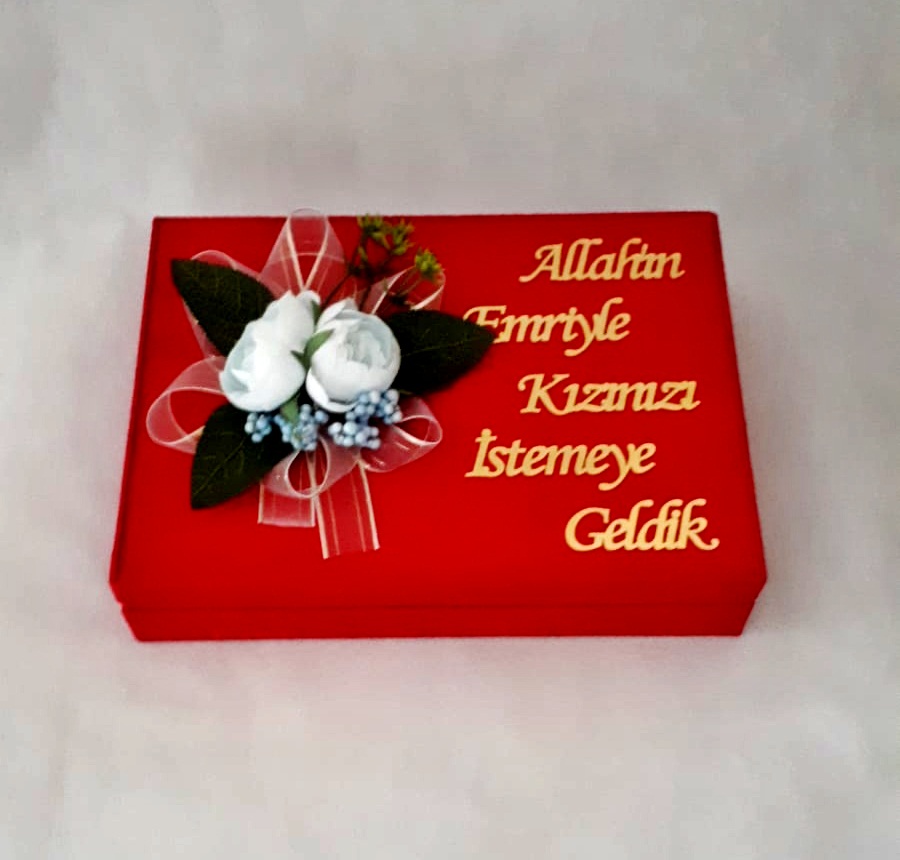 NR / YC CİPSOLU YADA ÇİÇEKLİ KIZ İSTEME KIRMIZI 750 GR