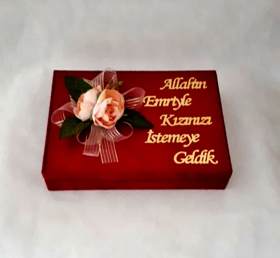 NR / YC CİPSOLU YADA ÇİÇEKLİ KIZ İSTEME BORDO 750 GR