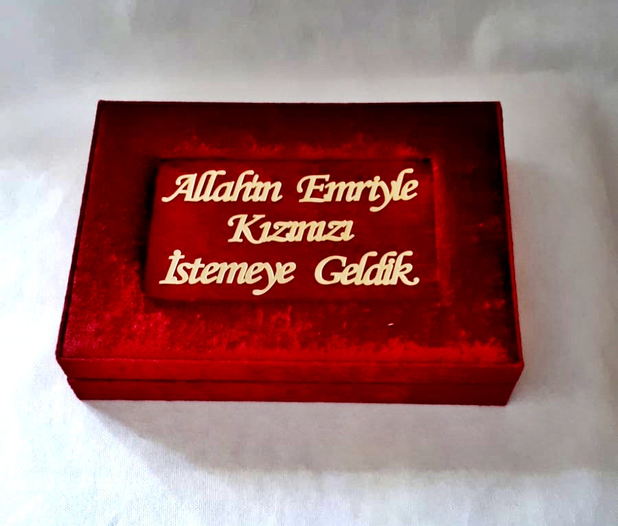 NR 750 GR KIZ İSTEME ÇİKOLATA KUTUSU BORDO