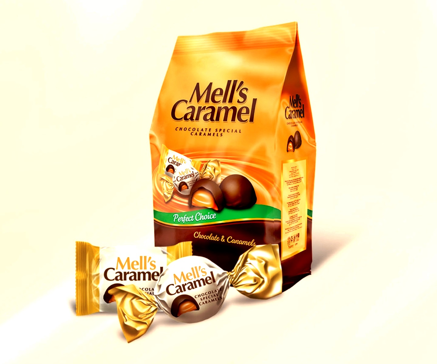 MELL'S CARAMEL 1000 GR POŞET GERÇEK ÇİKOLATA 2030