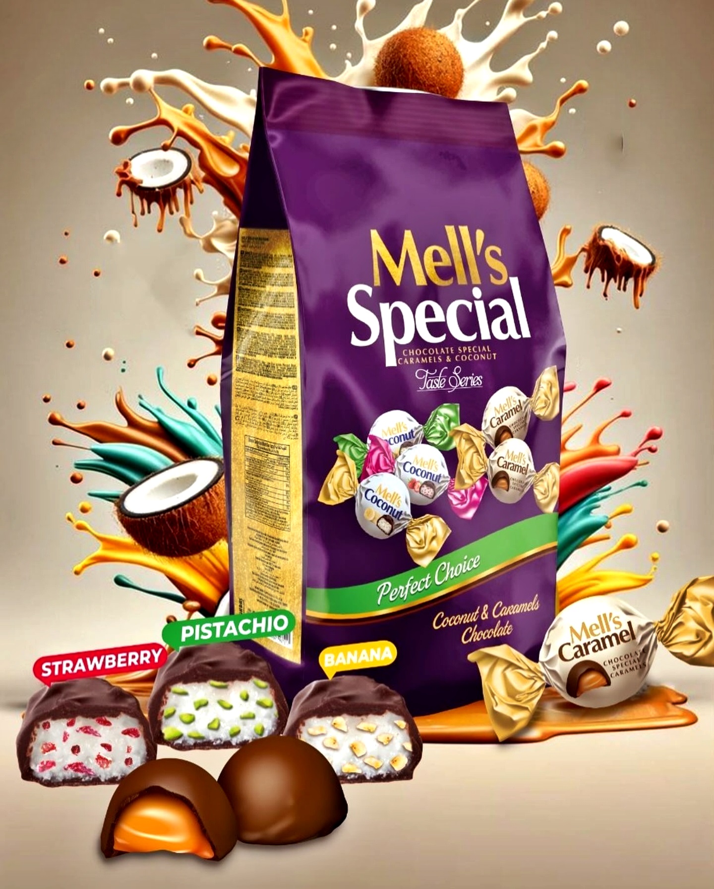 MELL'S SPECİAL ÇİKOLATA KAPLAMA 500 GR POŞET 4020