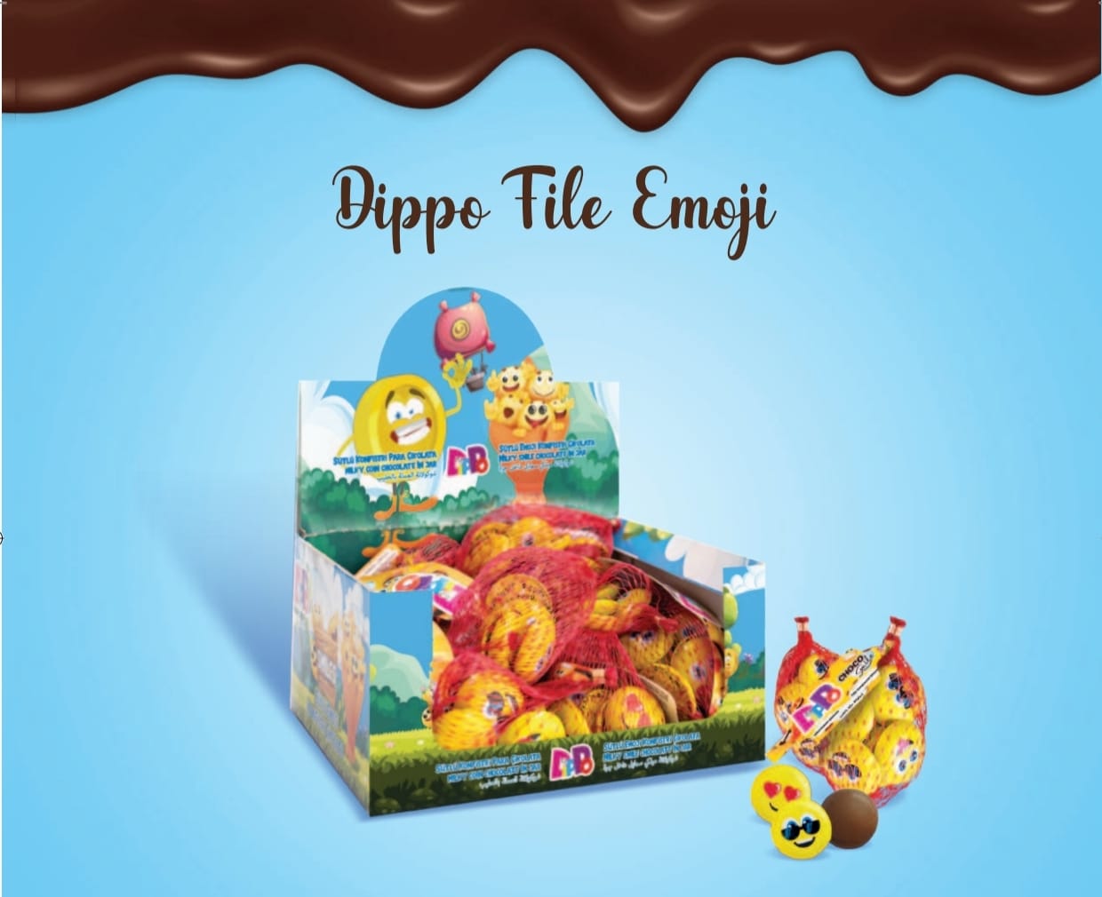 DİPPO FİLE EMOJİ ASETAT YADA KUTU İÇİNDE 30 GR (ADET FİYATI 12.50 KRŞ'TUR. DİSPLAY İÇİ 24 ADETTİR)