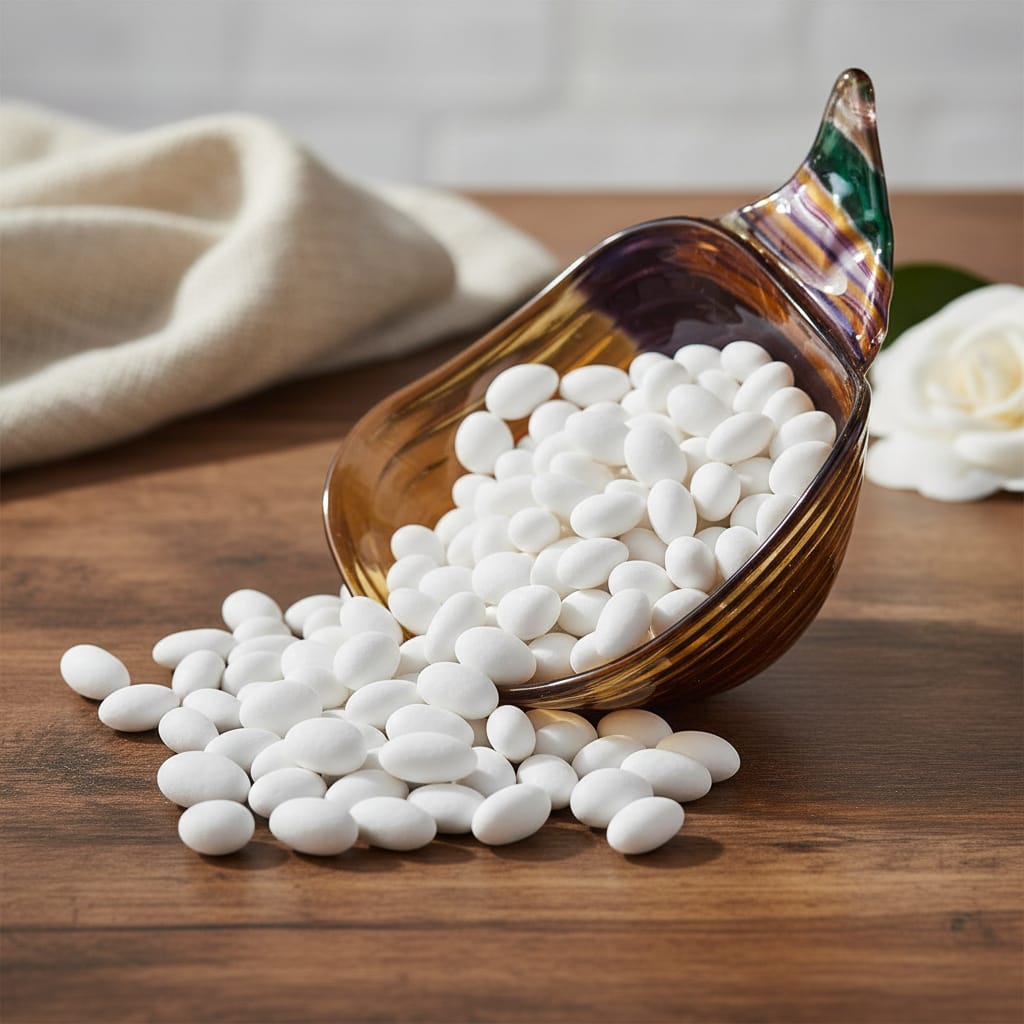 PREMIUM 0 NO BEYAZ BADEM ŞEKERİ (KG FİYATI 498 TL'DİR. KOLİ İÇİ 3 KG'DIR)