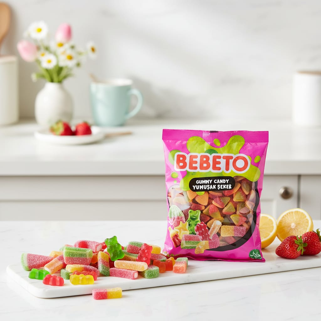BEBETO JELİBON ORTA BOY PİZZA 1000 GR -86