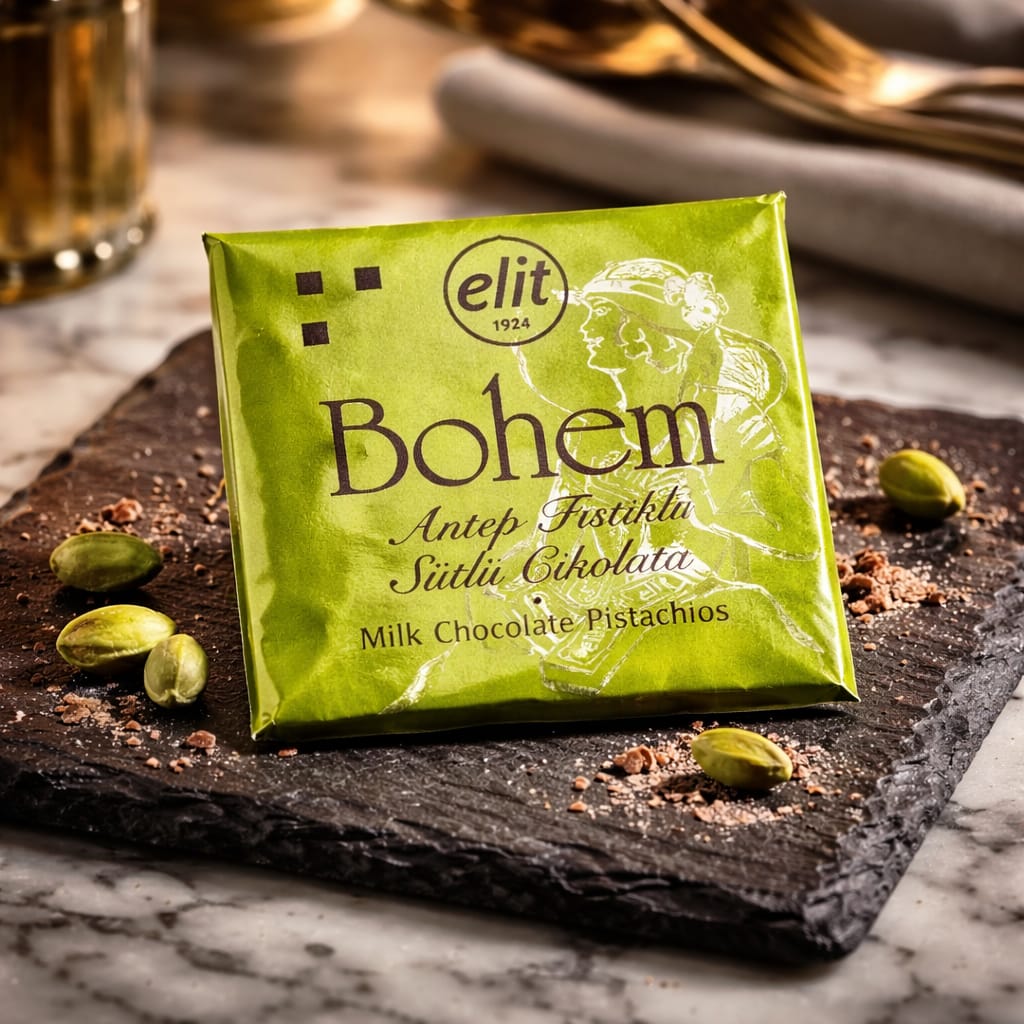 ELİT BOHEM SARGILI ANTEP FISTIKLI KARE MADLEN (KG FİYATI 1290 TL'DİR. KOLİ İÇİ 5 KG'DIR)