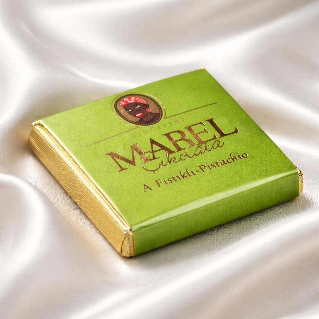MABEL / 72114 ETİKETLİ KUŞAKLI A.FISTIKLI MADLEN (KG FİYATI 1535 TL'DİR , KOLİ İÇİ 3 KG'DİR)