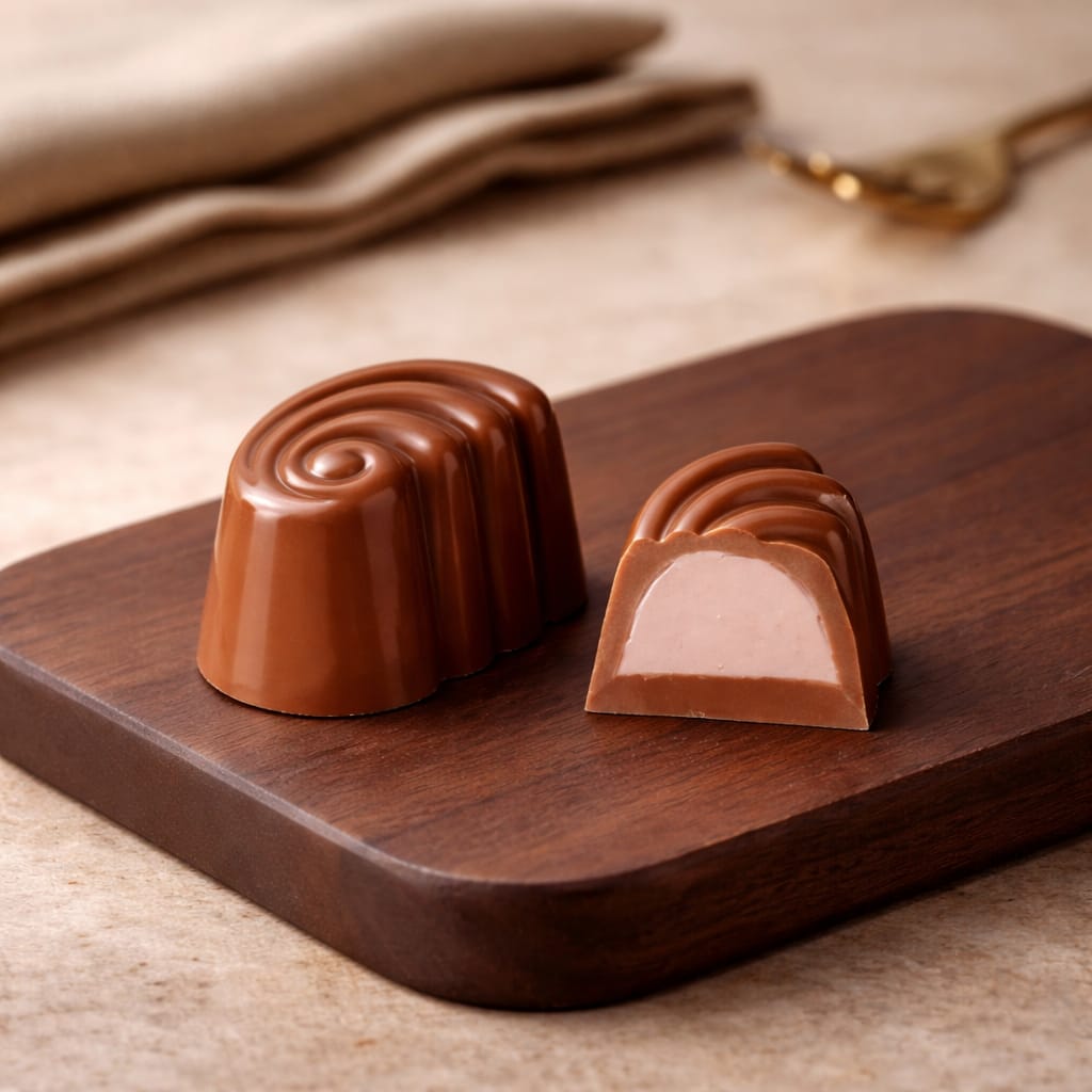 BOLÇİ -- C090 / Kahve Ganaj Dolgulu Sütlü Spesiyal Çikolata ( KG FİYATI 870 TL'DİR. KUTU İÇİ 2.400 KG'DİR)