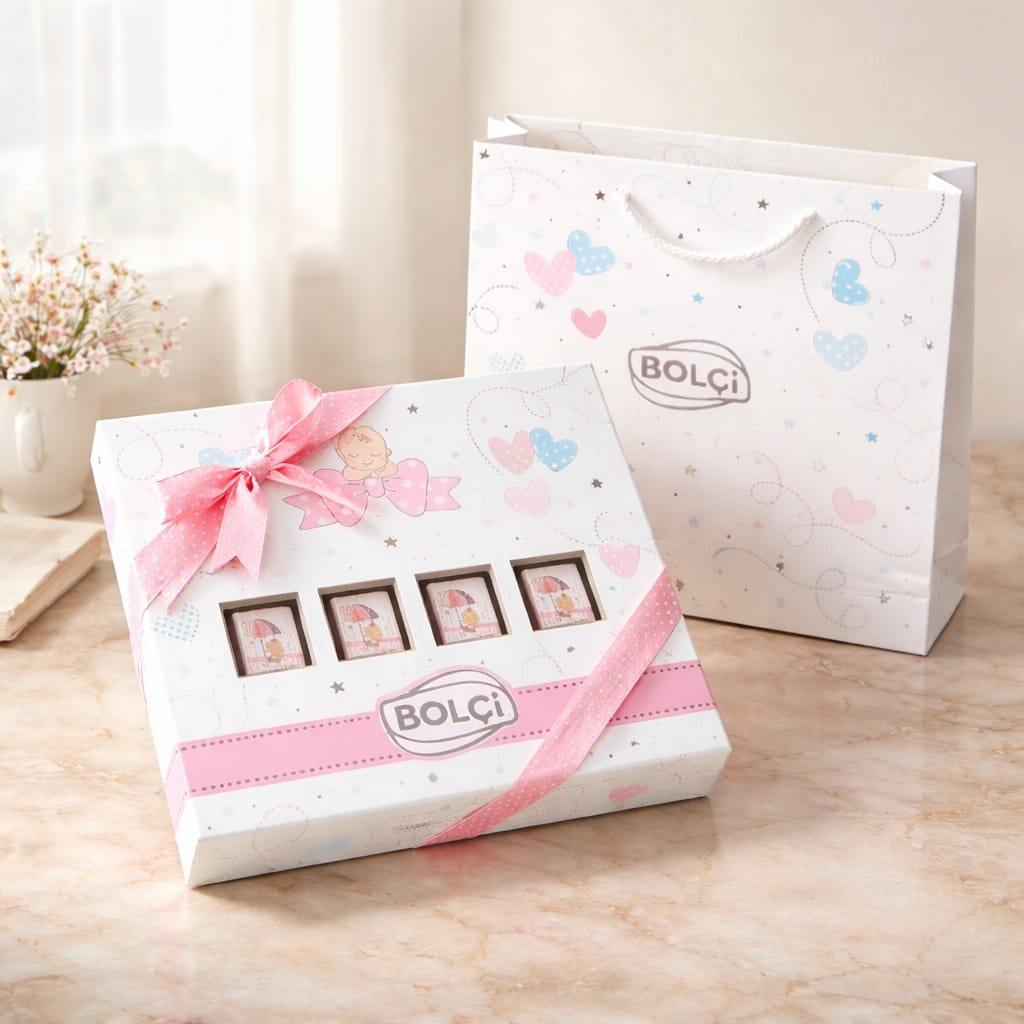 BOLÇİ - CH095 / Madlen Bebek Pembe Kutu 312g (ADET FİYATIDIR. KOLİ İÇİ 10 ADETTİR)