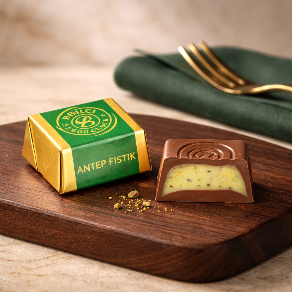 BOLÇİ -- C036 / Sargılı Sütlü Antep Fıstıklı Küp Special (KG FİYATI 833 TL'DİR . KOLİ İÇİ 3 KG'DİR)