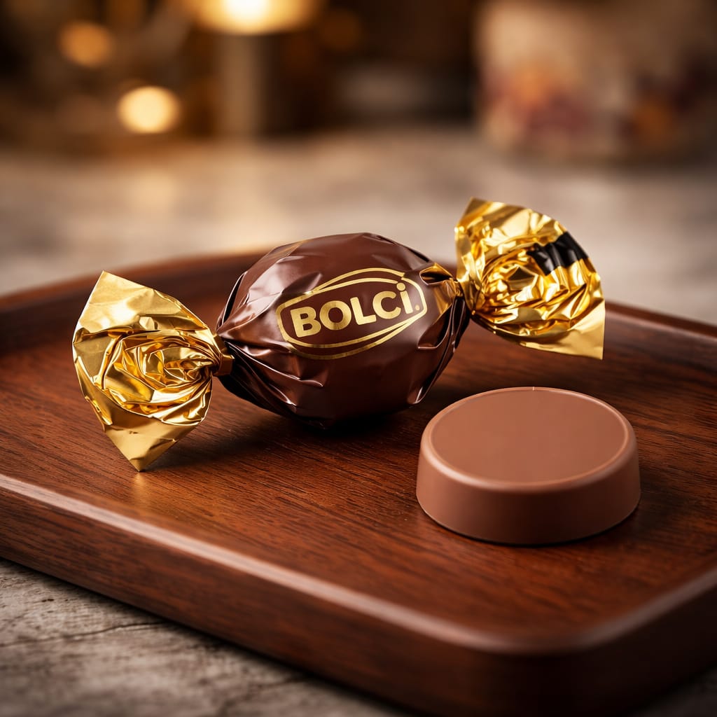 BOLÇİ -- C619 / Twist Kahverengi Sütlü Badem Gıanduja Dolgulu 2,9 Kg (KG FİYATI 810 TL'DİR. KOLİ İÇİ 2.900 KG'DİR)