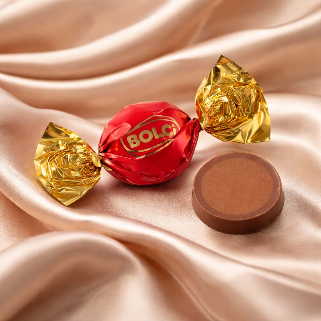 BOLÇİ -- C606 / Twist Kırmızı Sütlü Fındık Gianduja Dolgulu (KG FİYATI 890 TL'DİR. KOLİ İÇİ 2900 KG 'DIR)