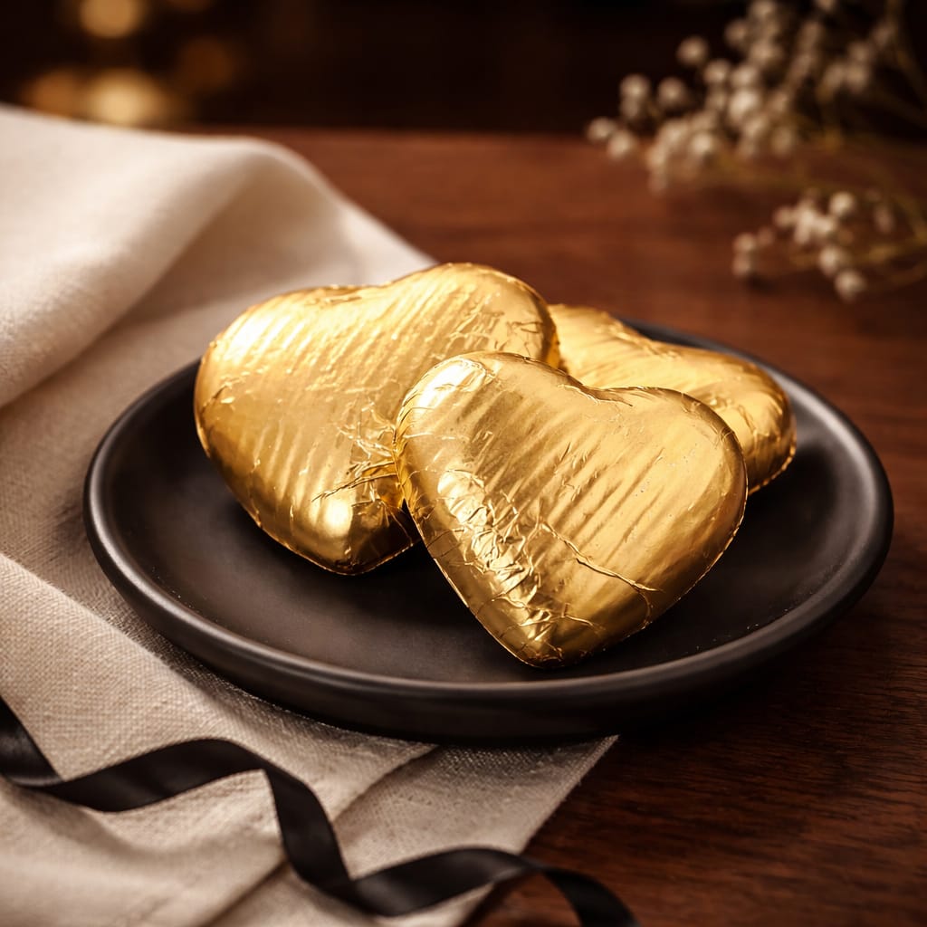 BOLÇİ -- C460 / Mini Kalp Sargılı ALTIN kalpli (KG FİYATI 964 TL'DİR. KUTU İÇİ 2 KG'DİR)