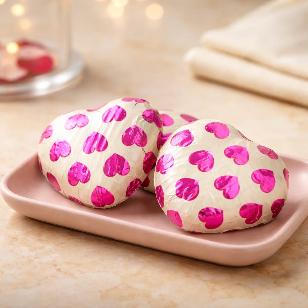 BOLÇİ -- C461 / Mini Kalp Sargılı PEMBE kalpli (KG FİYATI 964 TL'DİR. KUTU İÇİ 2 KG'DİR)