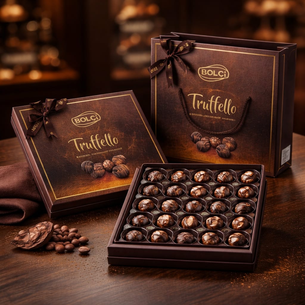 BOLÇİ - CH175 Trufello Kahverengi Kutu 216g (ADET FİYATIDIR. KOLİ İÇİ 8 ADETTİR)