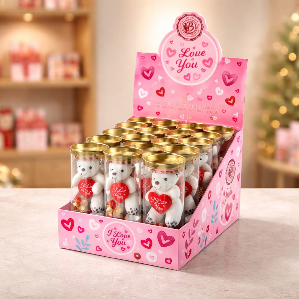 BOLÇİ - BK233 / Pookie Bear PEMBE Love 100g (ADET FİYATIDIR. DİSPLAY İÇİ 12 ADETTİR)