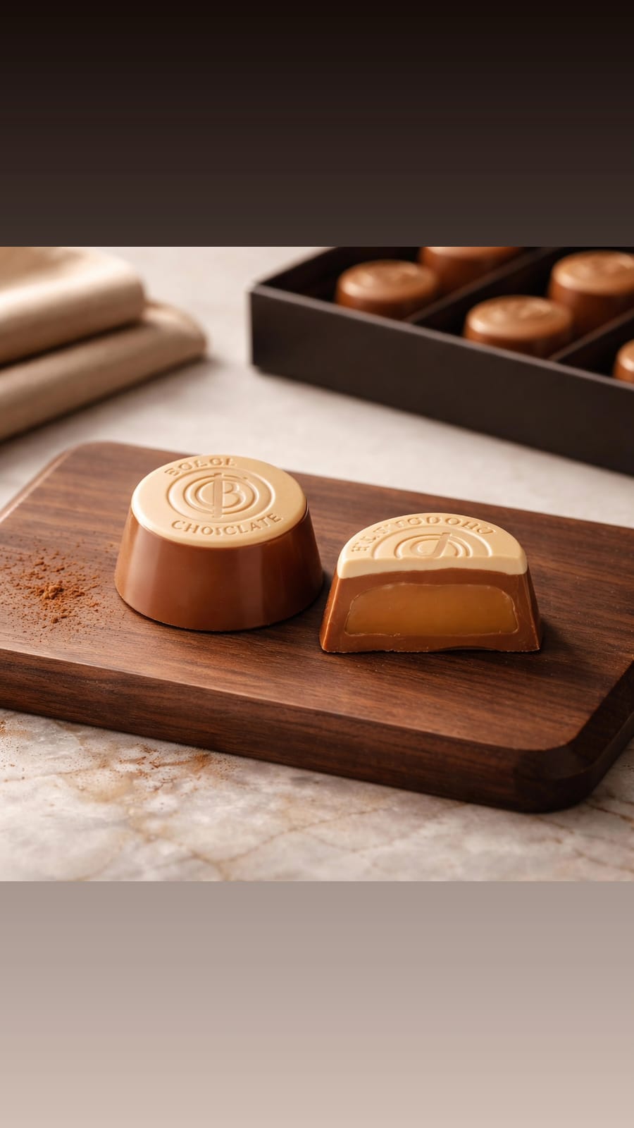BOLÇİ -- C092 / Badem Gianduja Dolgulu, Sütlü Spesiyal Çikolata ( KG FİYATI 870 TL'DİR. KUTU İÇİ 2.400 KG'DİR)