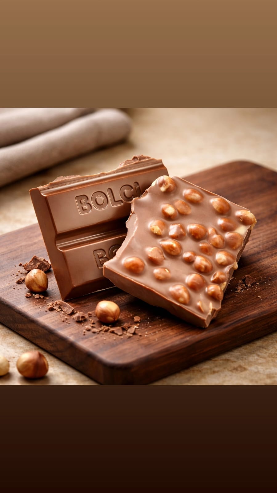 BOLÇİ -- C008 Sütlü Fındıklı Kırma Çikolata (KG FİYATI 1112 TL'DİR. KOLİ İÇİ 3 KG'DİR)
