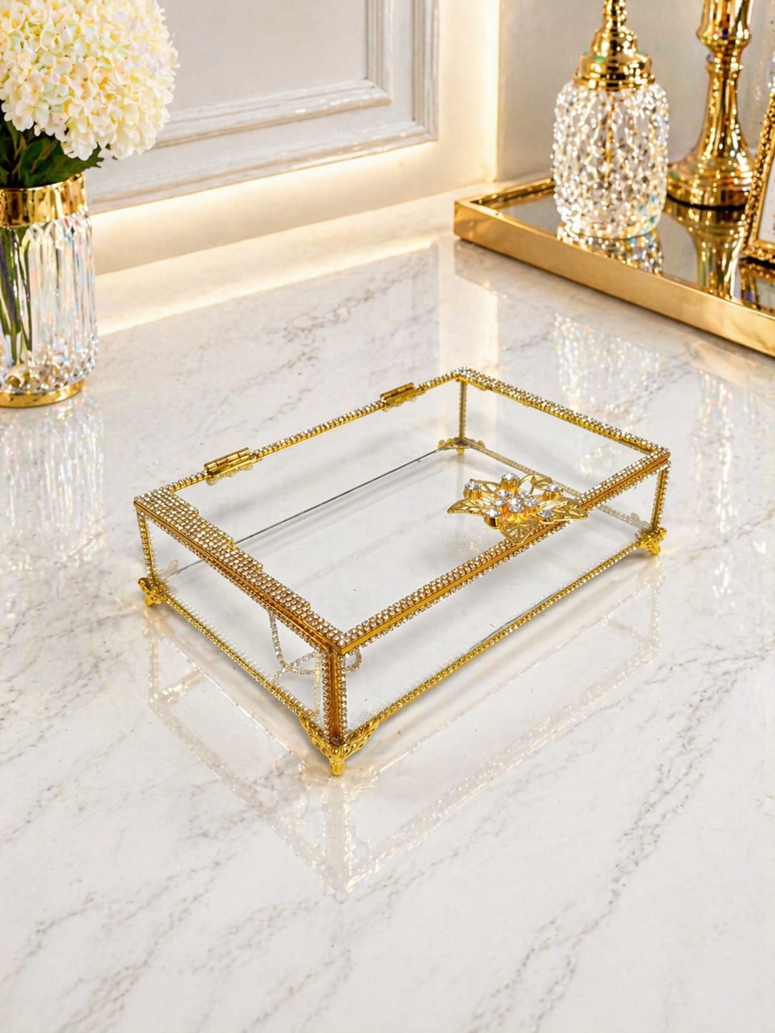KDD ALTIN BROCHE TAŞLI AYAKLI 25*16 CM ( 0502) - 1006