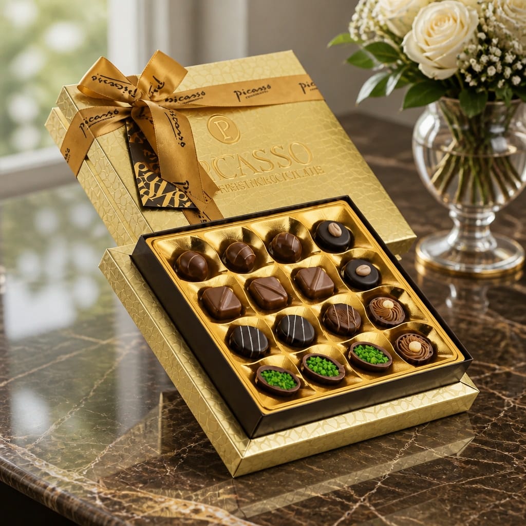 VANELLİ PİCASSO HEDİYELİK SPECIAL ÇİKOLATA 200 GR ALTIN (ADET FİYATIDIR. KOLİ İÇİ 6 ADETTİR) - 1096