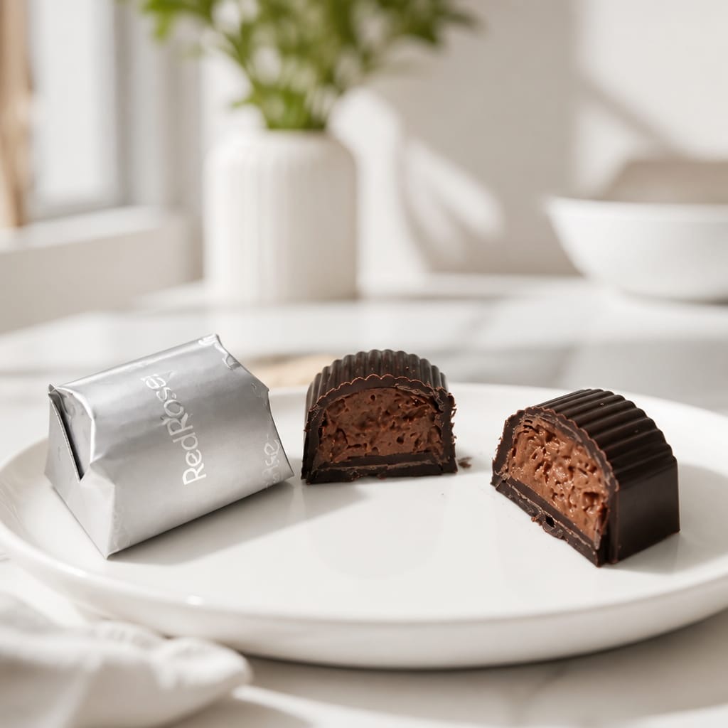 REDROSE LUXURY FRANSIZ KREP ÇITIR BİSKÜVİLİ ROCHER BİTTER (KG FİYATIDIR. KOLİ İÇİ 3 KG'DİR) - ÜRÜN KODU 2704