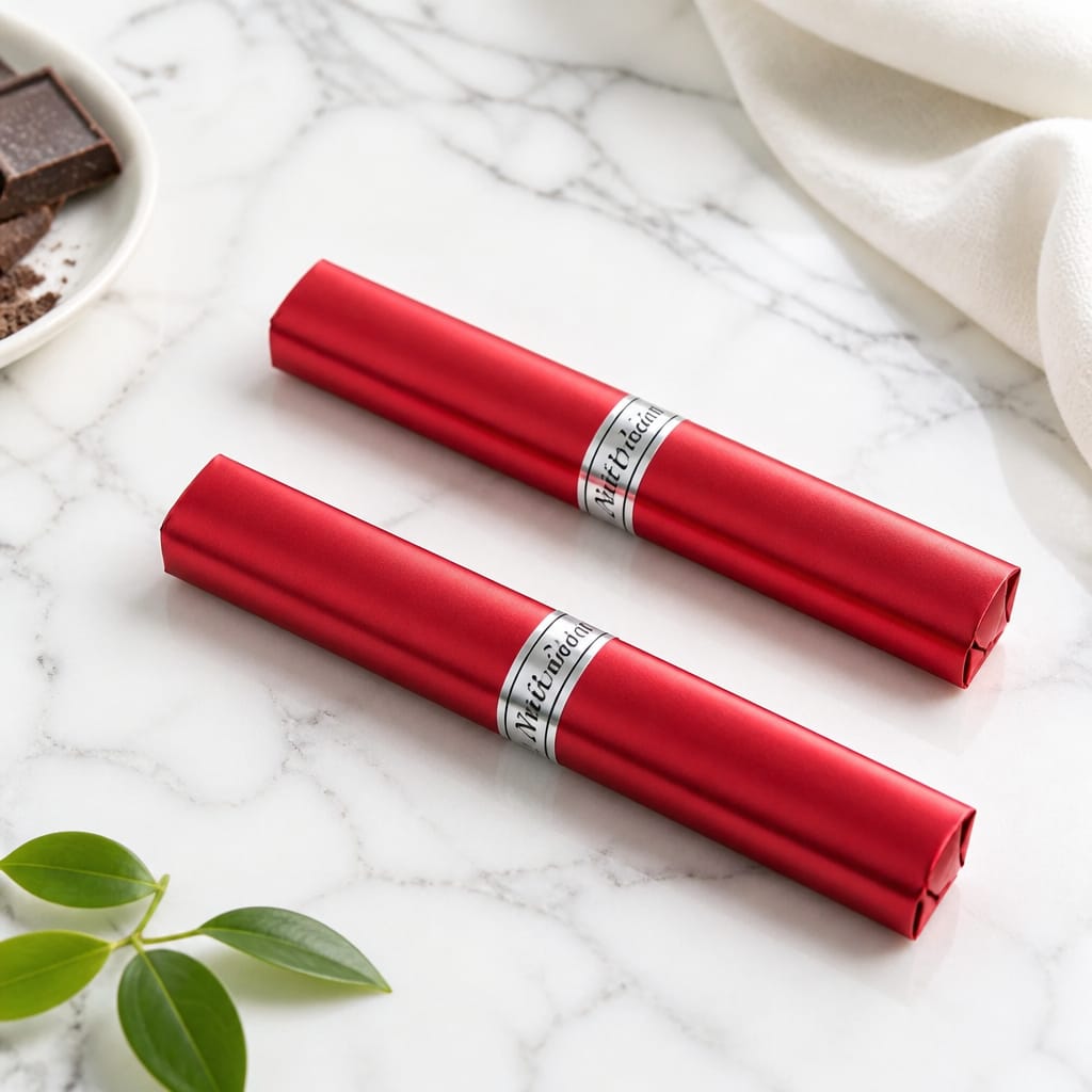 NUİT CHOCOLATE KIRMIZI SARGILI ANTEP FISTIKLI KROKAN UZUN BOY (KG FİYATI 1300 KOLİ İÇİ 2 KG'DİR)
