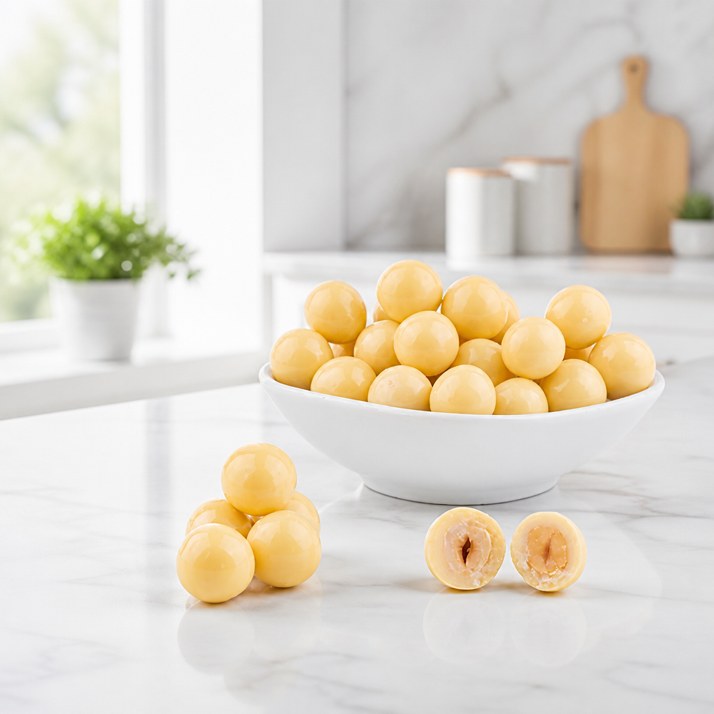 BOLÇİ -- D010 / Fildişi Fındıklı Draje (KG FİYATI 1111 TL'DİR. KOLİ İÇİ 3 KG'DİR)